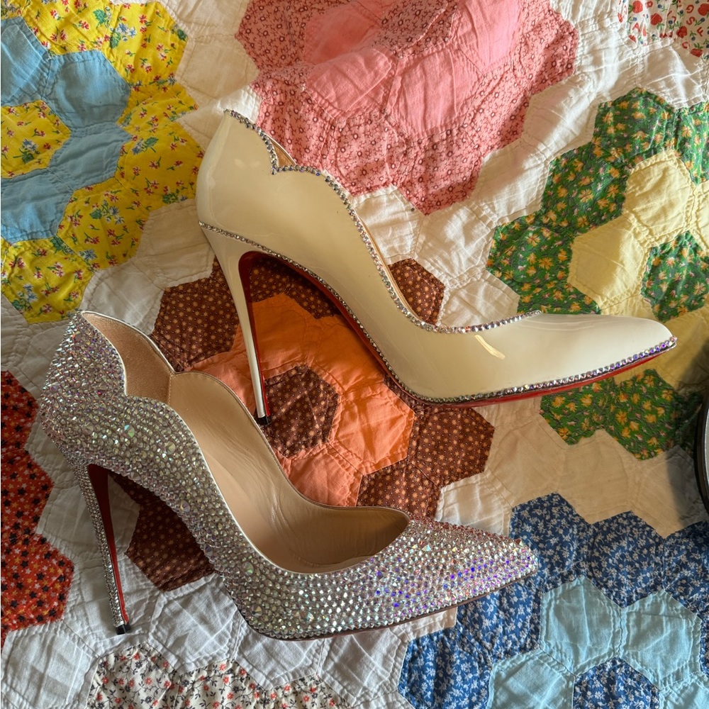 Louboutin Hot Chick Hand Blinged with Swarovski Crystals - They Are Finished!! - Picture 8 of 10